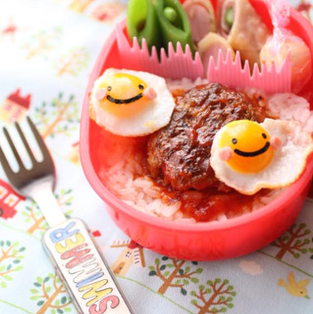 smileロコモコ弁当　と　神発見。
