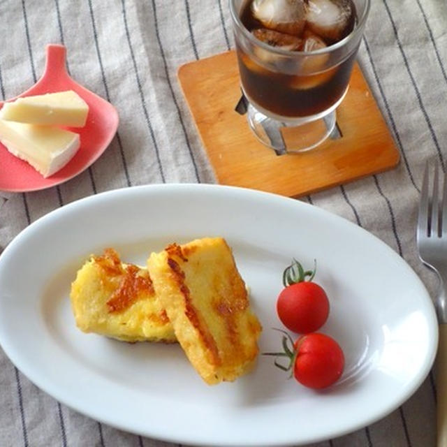 【　あまった食パンは大抵フレンチトースト〜　】