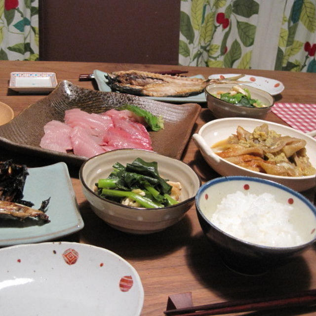 自家製あじの干物