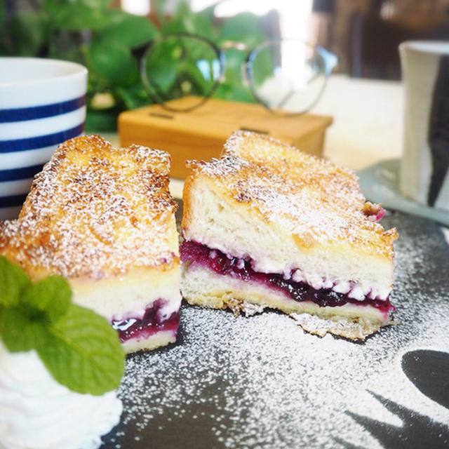 暴年会。と まるでチーズケーキ♪ダブルクリームチーズフレンチトースト♡