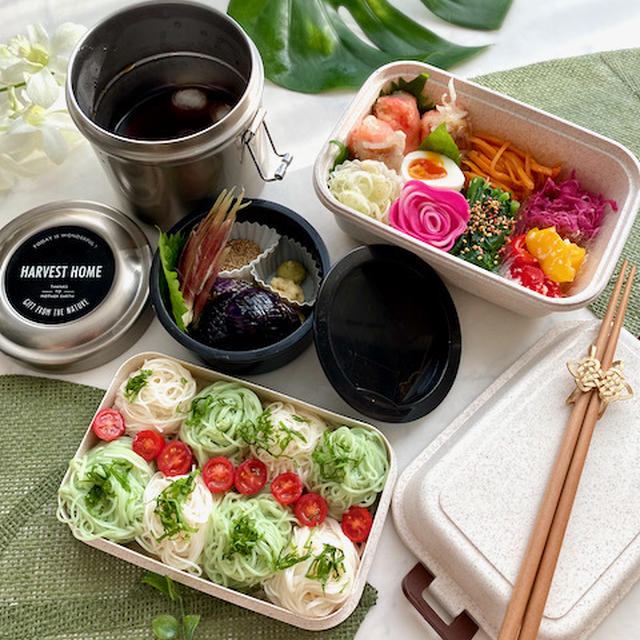 暑い日になりそうなので！冷たいそうめんで夫弁当