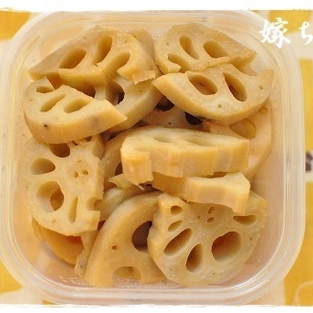 作り置き：レンコンの甘辛煮