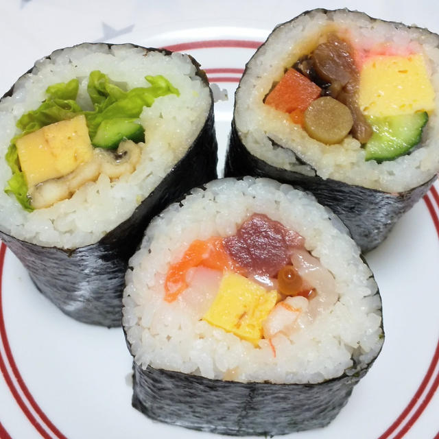 【半額☆恵方巻3本ゲットヽ(=´▽`=)ﾉ】