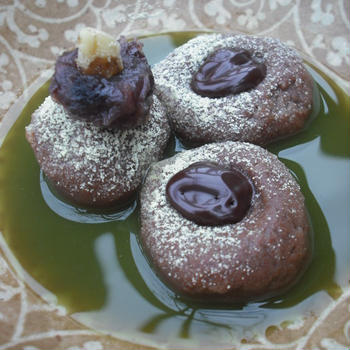 ミルチョコ餅＆抹茶ソースあえ
