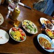 残り物で父の日の夜