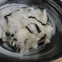 たたき長芋の柚子胡椒塩昆布あえ