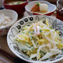 白菜使い切り①白菜のサラダと晩ごはん#私のごはん