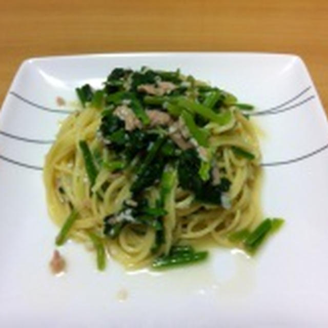 ほうれん草とツナの塩麹スパゲッティとお遊戯会