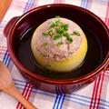 淡路島たまねぎモニター♪レンチンで！まるごとたまねぎのひき肉詰めスープ煮