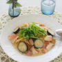 茄子とベーコンのだし豆乳パスタ♪「おだしを活かしたパスタレシピ」
