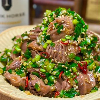 【レシピ】シャキッとやみつき♬砂肝のニラダレまみれ♬