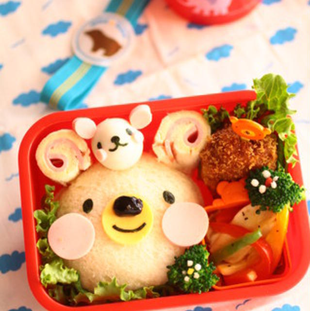ランチパック風しろくまちゃんサンド　レシピー！！