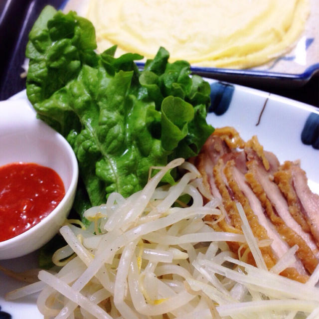 グリルドチキン&春餅