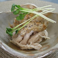 ササミ納豆青じそジュレ