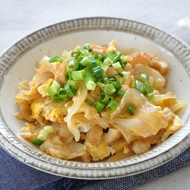 【今日のおかず】手軽に簡単に作れる、ちくわの卵とじ