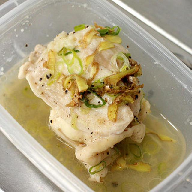 横着した「蒸し鶏」と「海鮮あんかけ焼きそば」