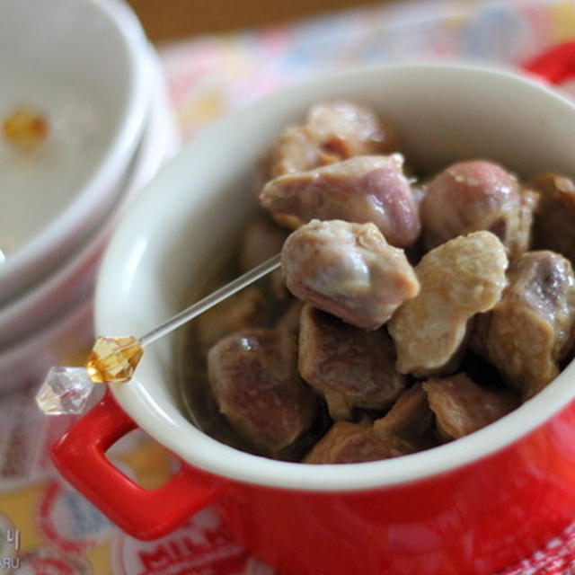 炊飯器保温スイッチ活用！【にんにく醤油砂肝コンフィ】