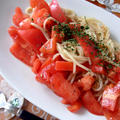 トマトのブルスケッタみたいなパスタ