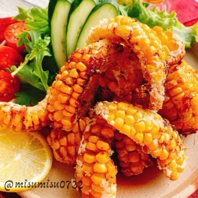 とうもろこしの醤油唐揚げ(動画レシピ)/Fried corn.