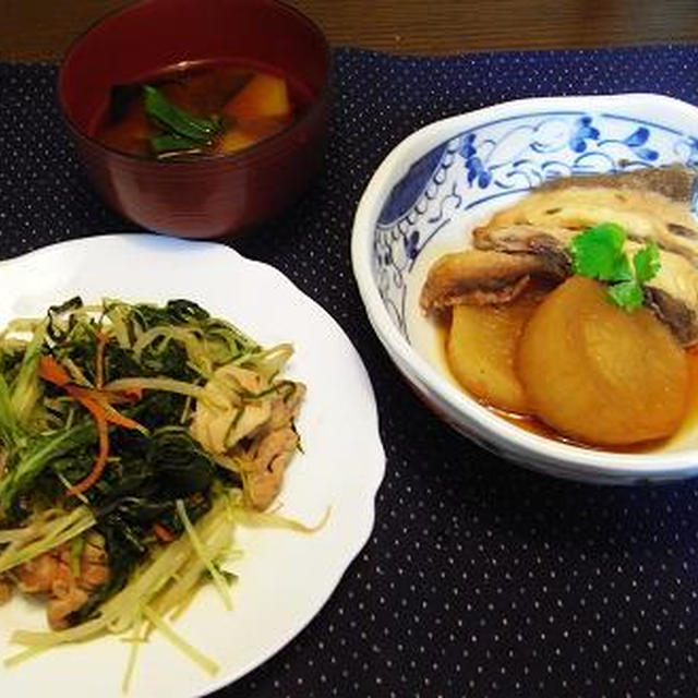 水菜と豚肉の生姜炒め＆水菜のすごい美容効果