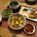 スパイシー『麻婆豆腐』＆お得意『春巻』～中華な晩ご飯　と　真っ赤なピラカンサの実♪