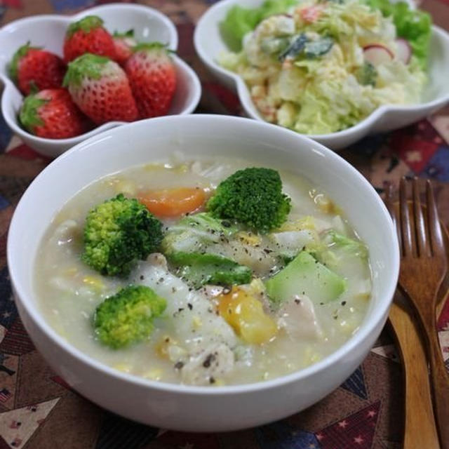 野菜た～っぷりの晩ご飯　☆　家弁＆残り弁♪