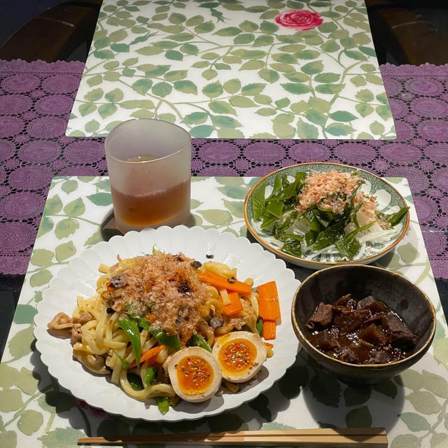 焼きうどんの献立