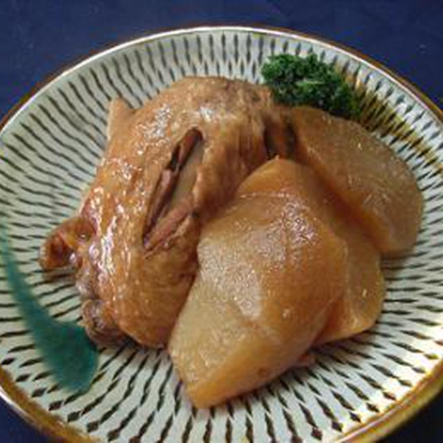 鶏と大根のこっくり煮♪