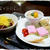 ひな祭りご飯　リベンジ？菱餅とか彩り蒟蒻とか。