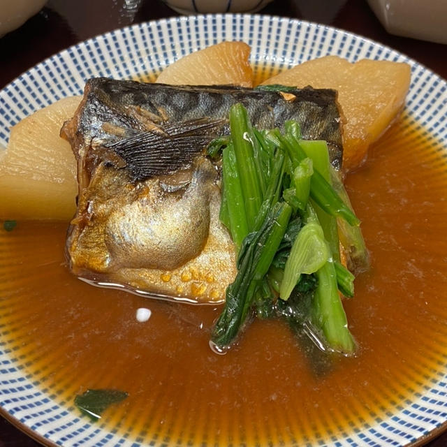 ふっくら煮鯖と柔らか大根煮定食@さち福やcafe、東京