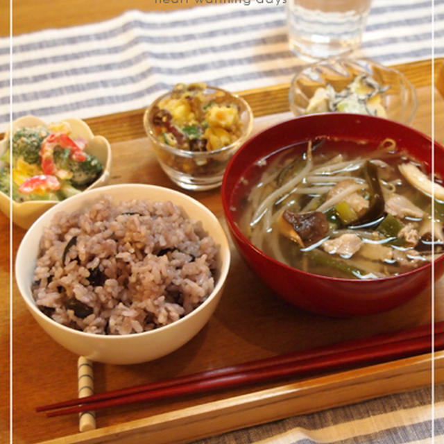 お盆定食 豆腐で3品の和え物 By こもれびさん レシピブログ 料理ブログのレシピ満載