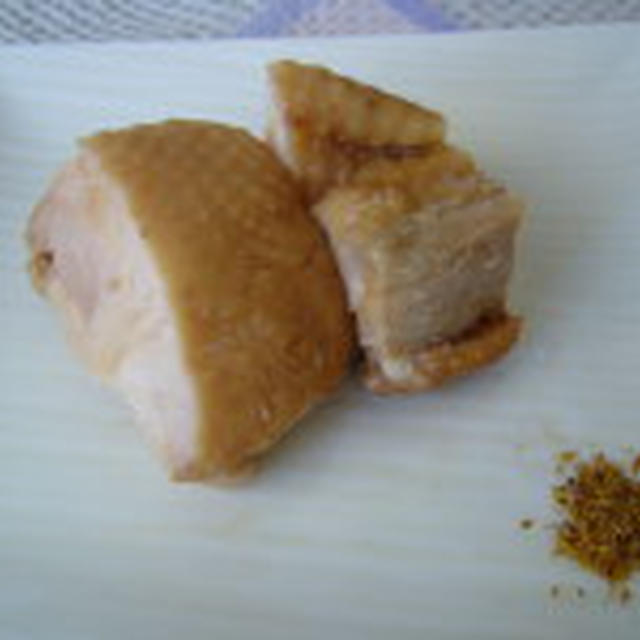 きのうのおつまみ　　鶏のしょうゆ煮