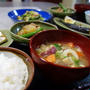 残り野菜と秋刀魚