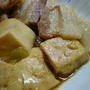 厚切り豚バラ肉と豆腐の煮物