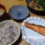 わさび菜と豚肉の中華炒め