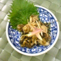 茸のおぼろ昆布とおかか浸し