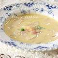 海老と安納芋のクリームスープ