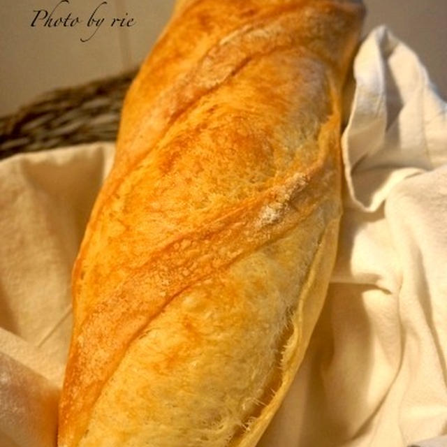 フランスパンとジェノベーゼチキン♫