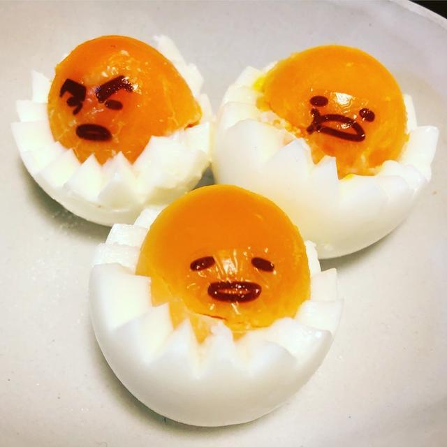 キャラ弁 ぐでたま ゆで卵の作り方 By ミッシェルさん レシピブログ 料理ブログのレシピ満載