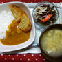 ﾟ･*:.｡.【幼児食】コロッケonカレーライス.｡.:*･ﾟ