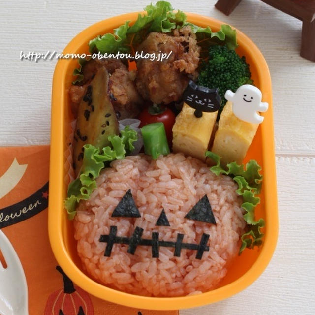 【キャラ弁レシピ動画】ジャック・オ・ランタンのハロウィン弁当