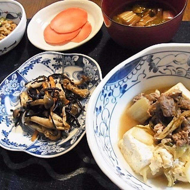 寒さ対策　＆　牛肉と白菜の塩昆布煮