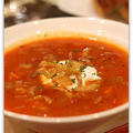 レンズ豆のミネストローネ風スープ