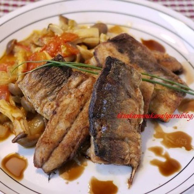 秋刀魚のカレーバルサミコ
