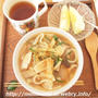 あったまるなぁ～　-朝ごはんは　あんかけうどん-