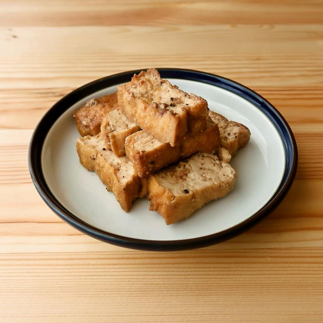 厚揚げのコンソメマヨ照り焼き