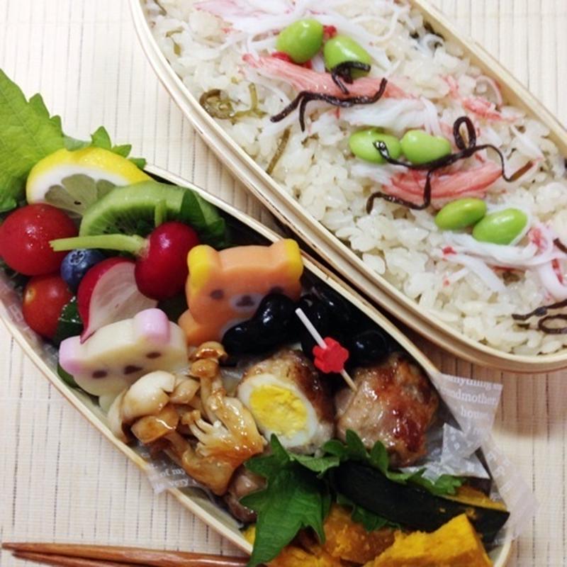 7月11日　　カニカマ炊き込みご飯弁当～♪