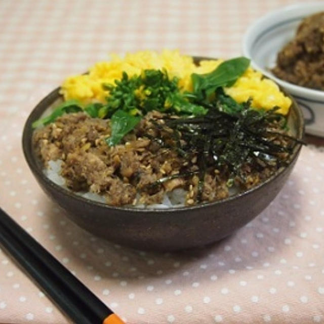 缶詰で簡単！時短！鯖缶で鯖そぼろ丼