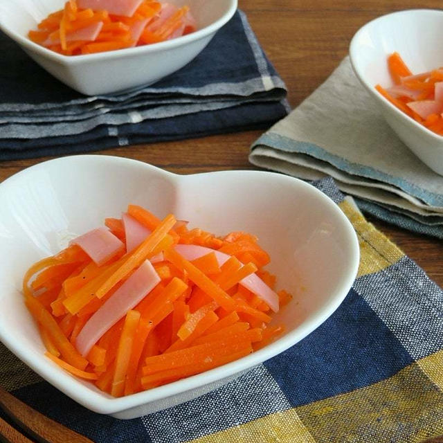 【#ヘルシーレシピ】野菜は1つとハムがあれば作れる！「さっぱりマリネ」レシピ