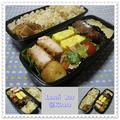 ◆4.12　たぬきご飯のお弁当（長男・長女）♪